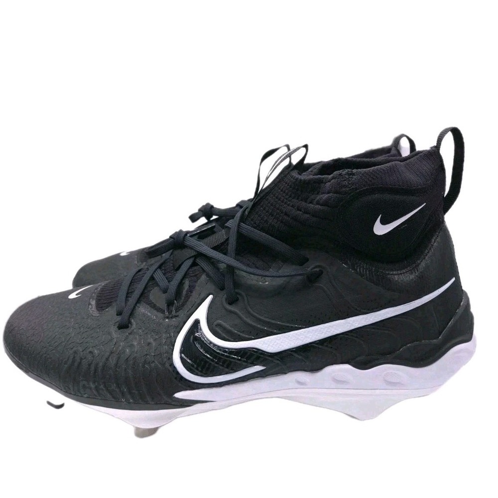 Nike Alpha Huarache NXT Baseball Metal Cleats Black White DJ6517-001 Size 13